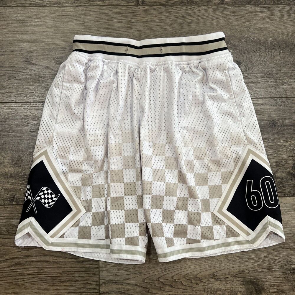 Headgear Classics Upset Hustle Victory Lap 2018 Knit Shorts Cream Black - Small